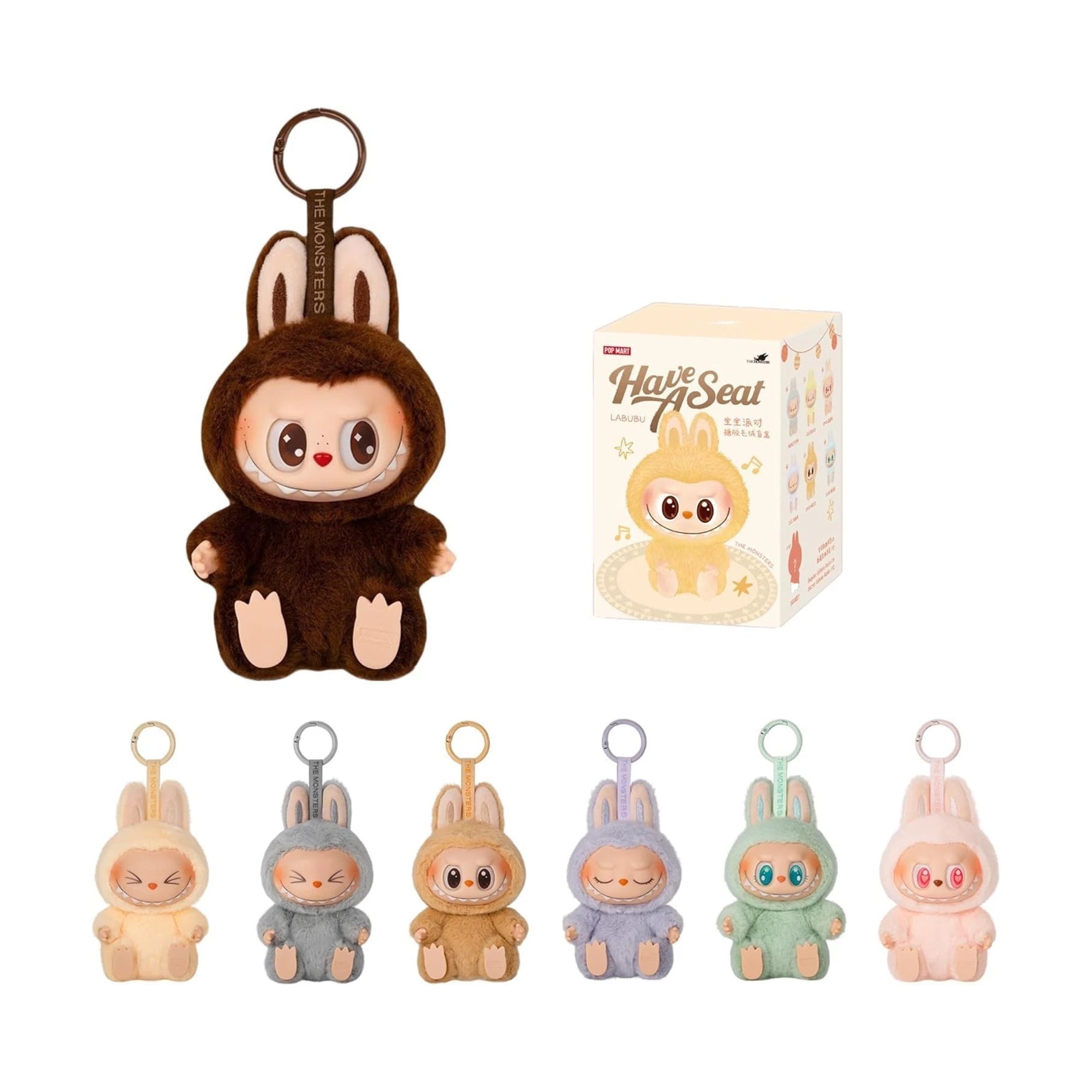 The Monsters LABUBU Have a Seat Vinyl Plush Pendant Face Sealed Case (6 Blind Boxes)