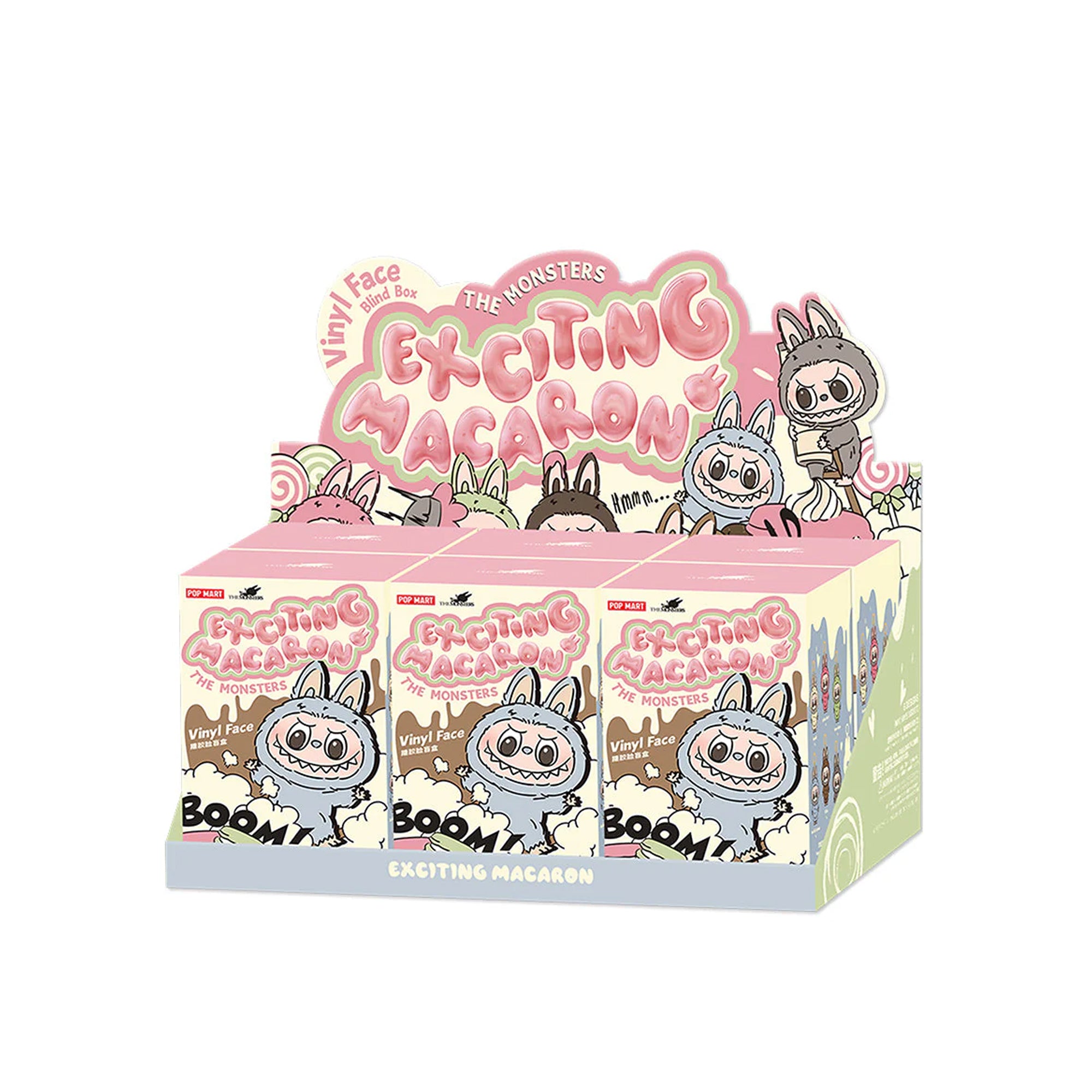 POP MART The Monsters Exciting Macaron Series Plush Pendant Blind Box whole set