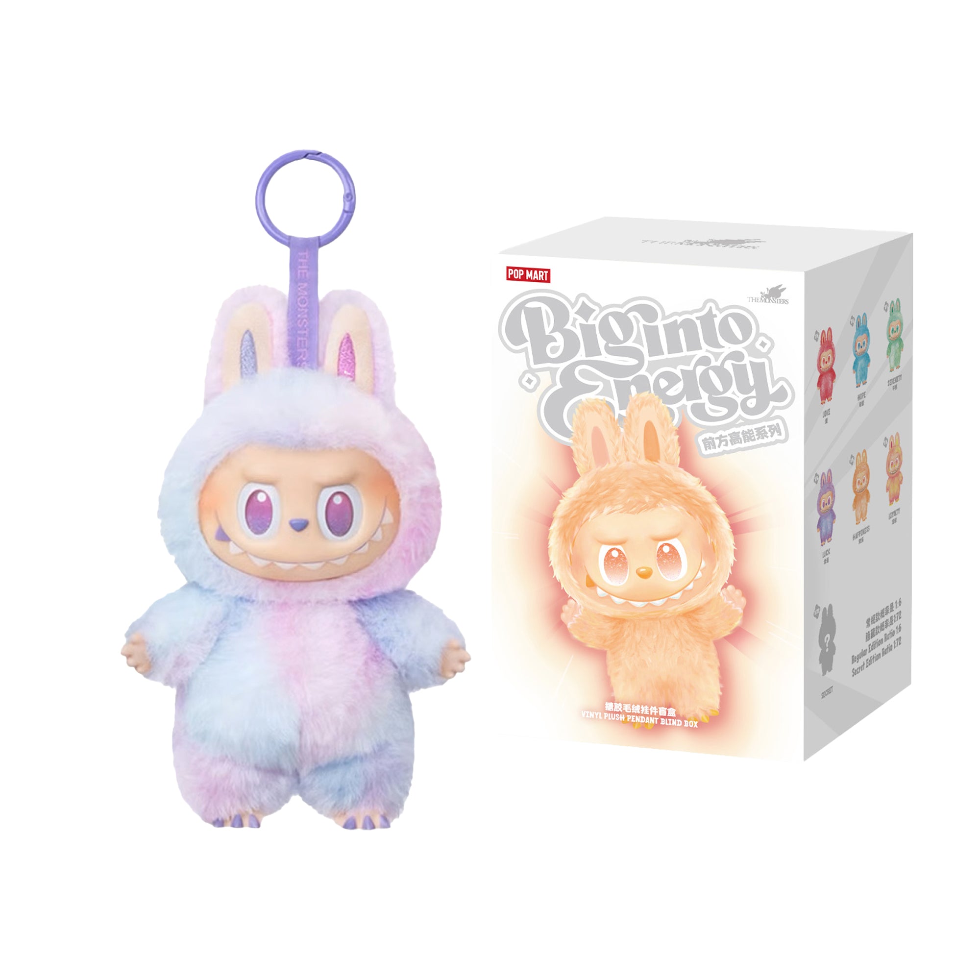 POP MART Labubu The Monsters Big into Energy Series Vinyl Plush Pendant Blind Box -  Single Blind Box