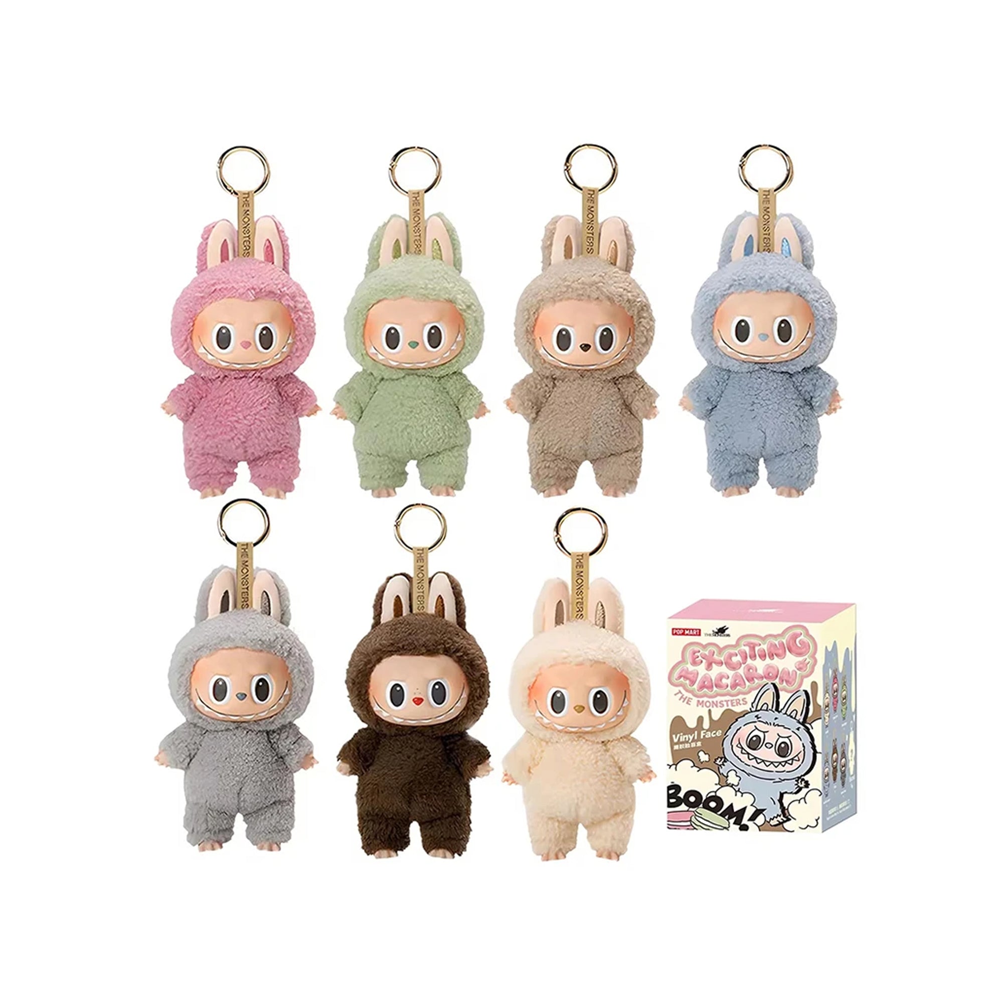POP MART The Monsters Exciting Macaron Series Plush Pendant Blind Box whole set